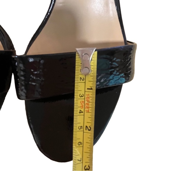 NEW Naturalizer Womens Vera Black Patent Leather Sz 8 Ankle Strap Heel Sandal - Picture 7 of 9